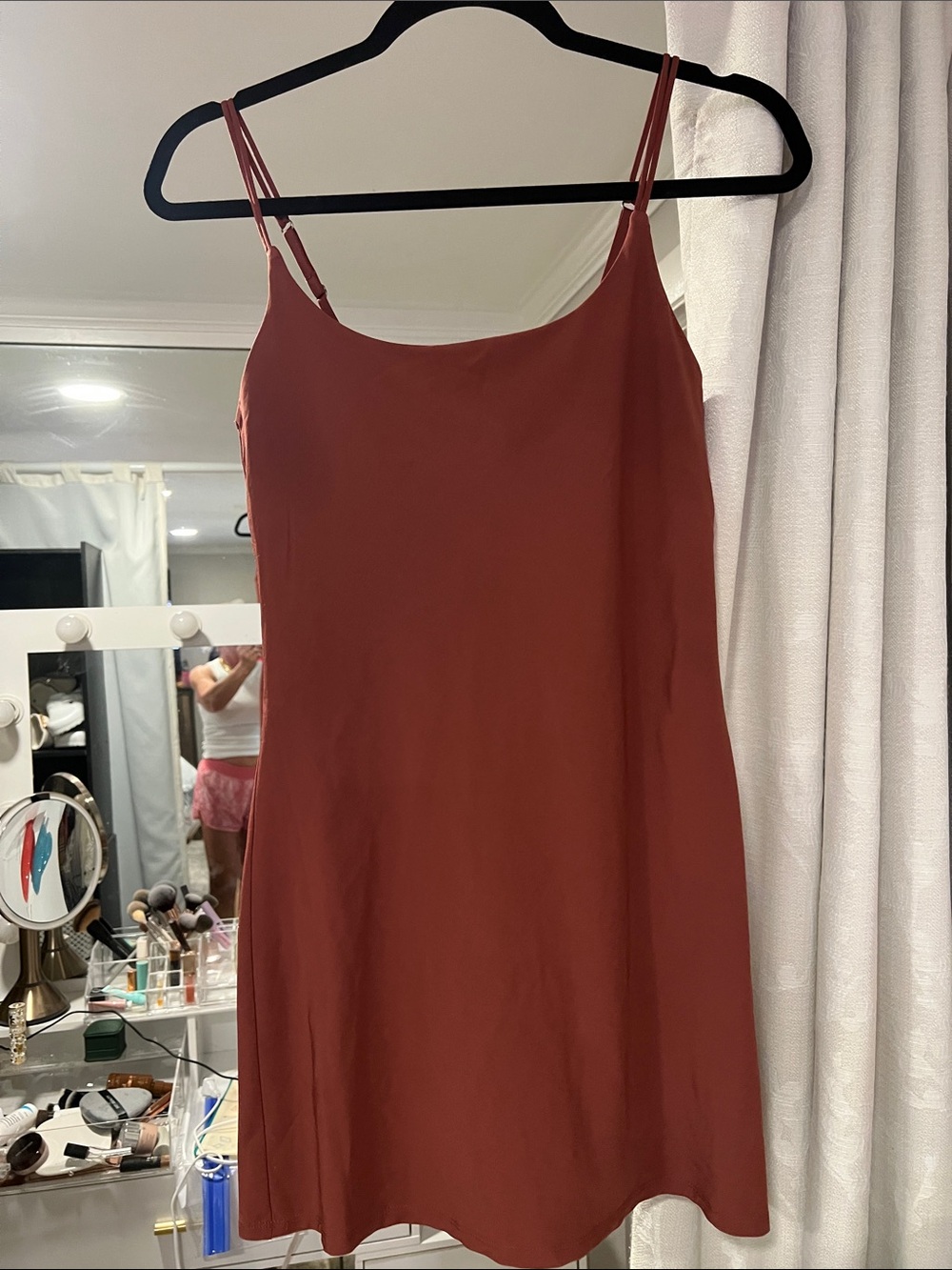Abercrombie & Fitch Brick Red Slip Dress
